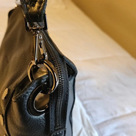 NWT Hammitt large Bryant Black with Gunmetal rivets Shoulder Bag - Picture 15 of 16